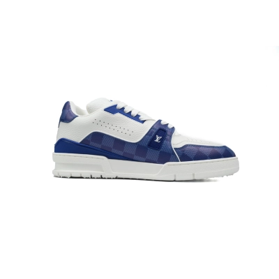 Louis Vuitton Trainer Sneaker Golf White Blue 02