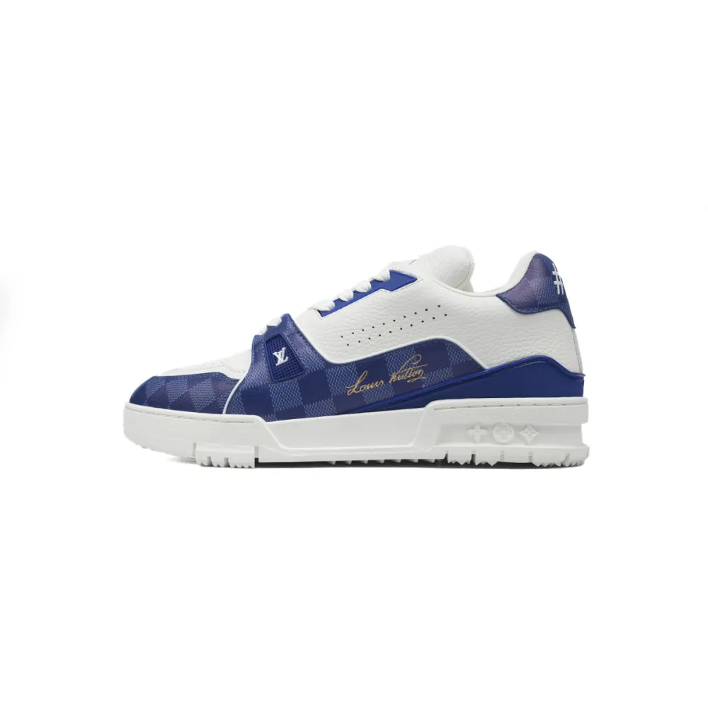 Louis Vuitton Trainer Sneaker Golf White Blue
