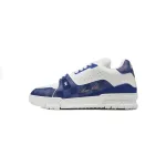Louis Vuitton Trainer Sneaker Golf White Blue