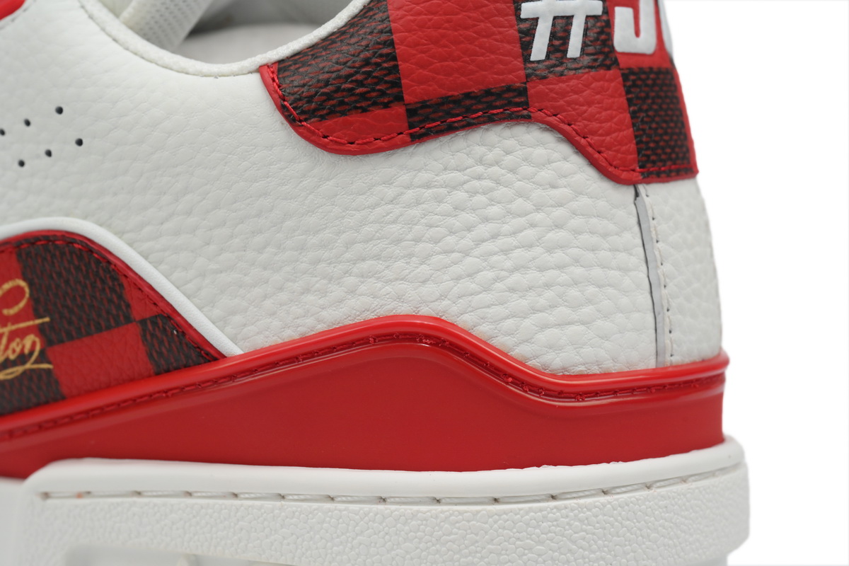 Louis Vuitton Trainer Sneaker Golf White Red