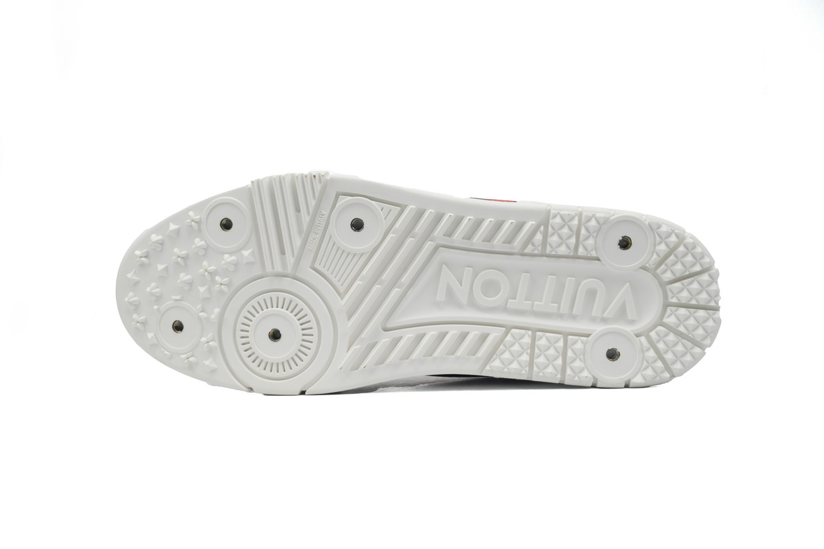 Louis Vuitton Trainer Sneaker Golf White Red