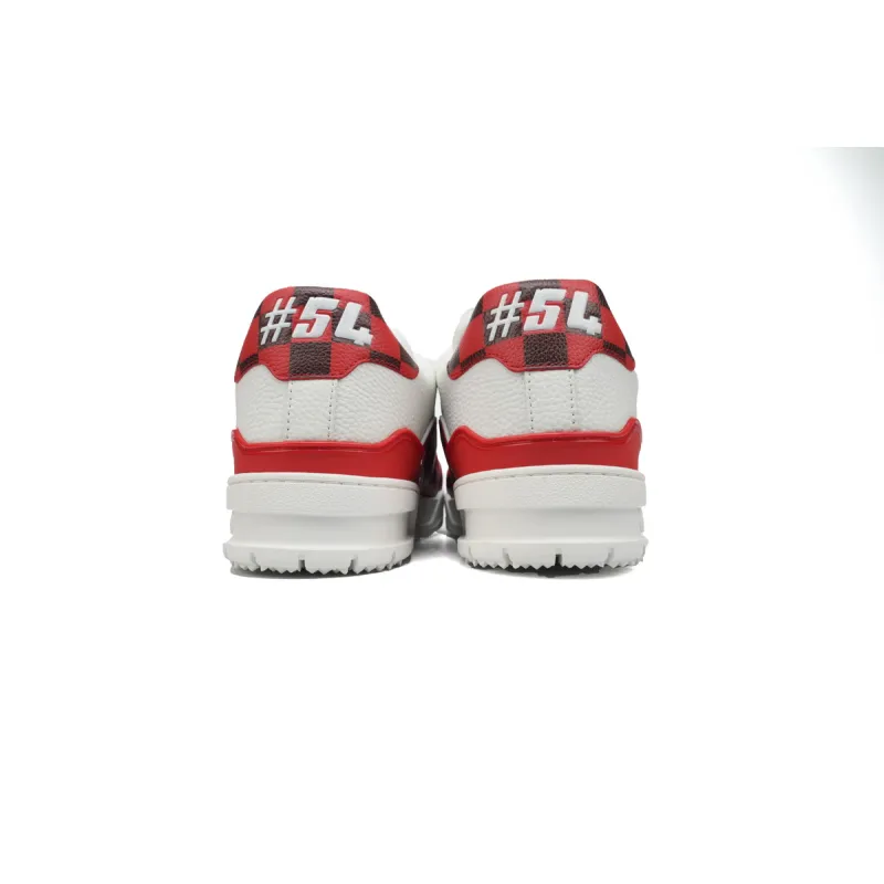 Louis Vuitton Trainer Sneaker Golf White Red