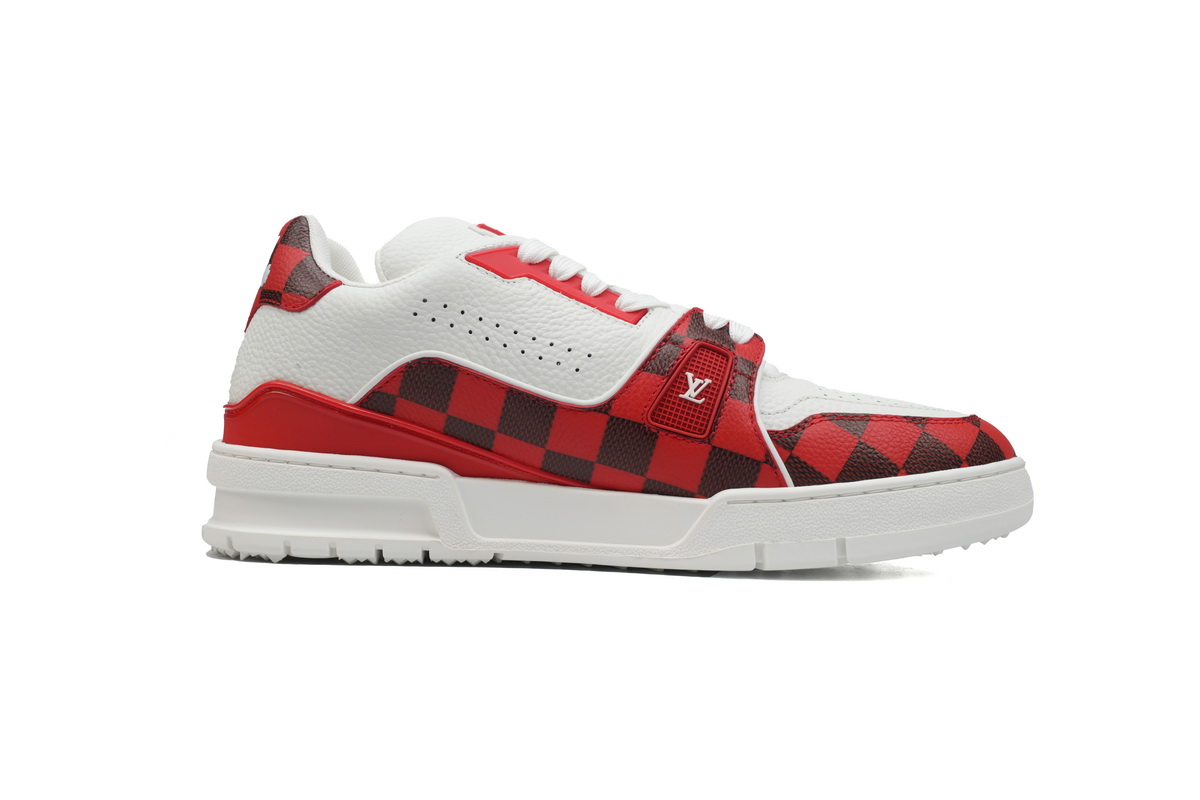 Louis Vuitton Trainer Sneaker Golf White Red