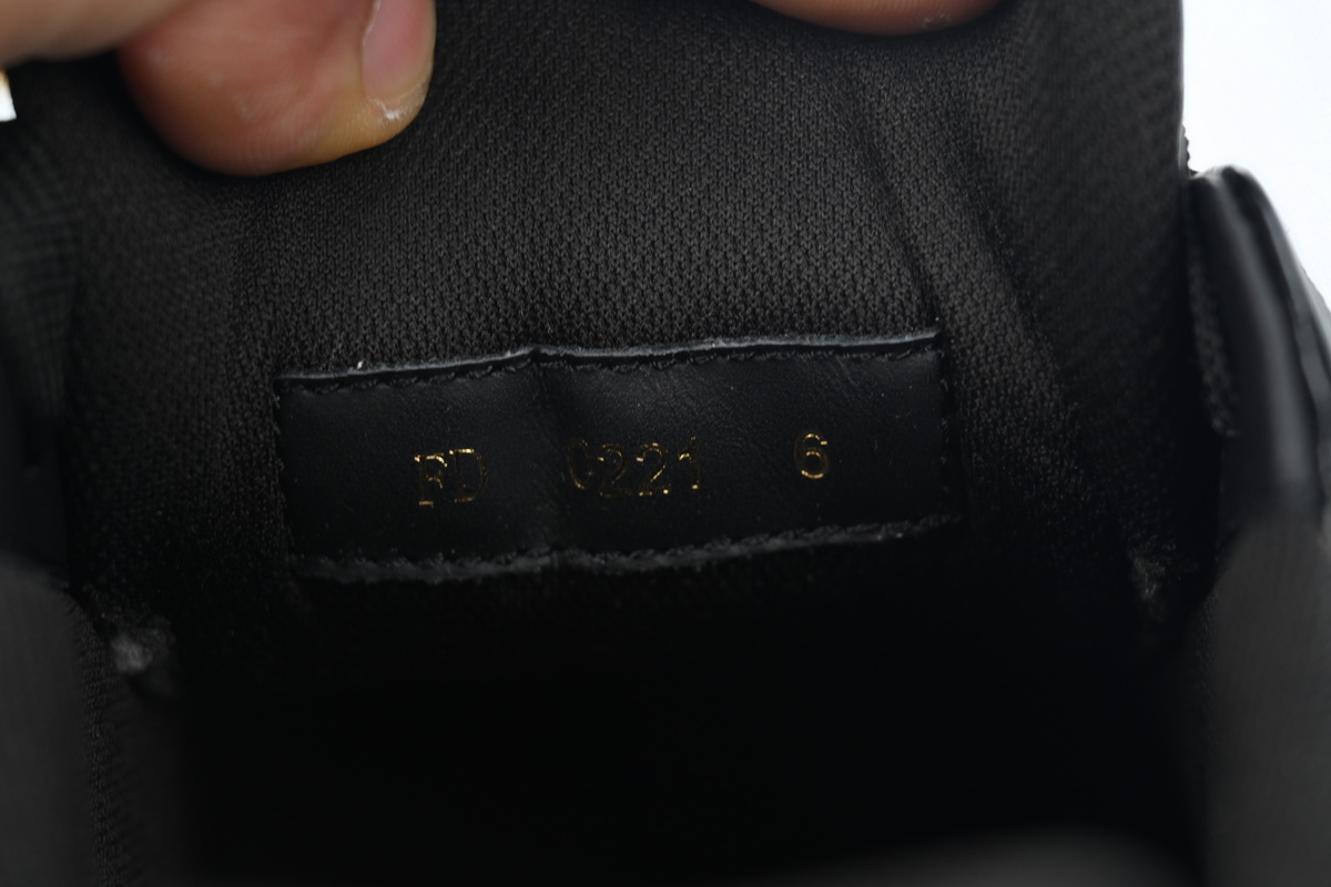 Louis Vuitton Trainer Sneaker Half Alligator Leather Black