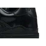 Louis Vuitton Trainer Sneaker Half Alligator Leather Black