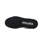 Louis Vuitton Trainer Sneaker Half Alligator Leather Black