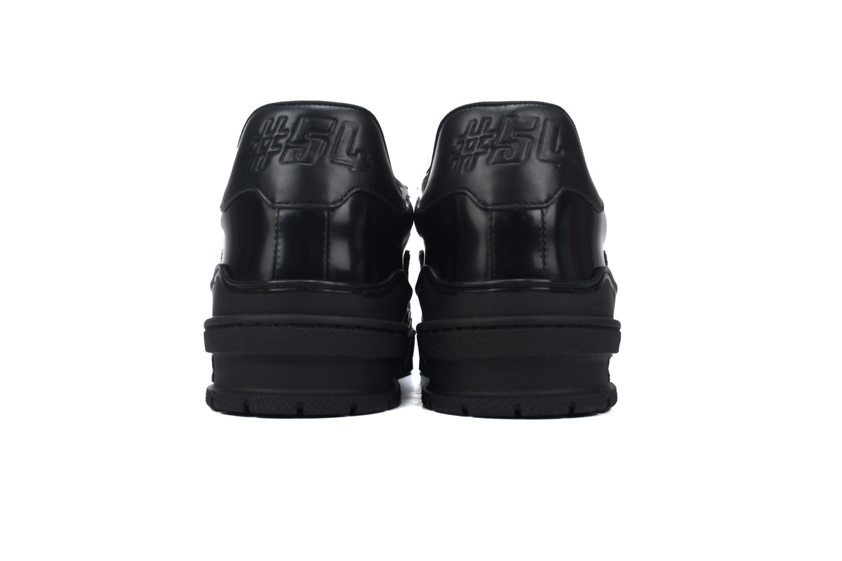 Louis Vuitton Trainer Sneaker Half Alligator Leather Black