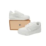 Louis Vuitton Trainer Sneaker Half Alligator Leather White