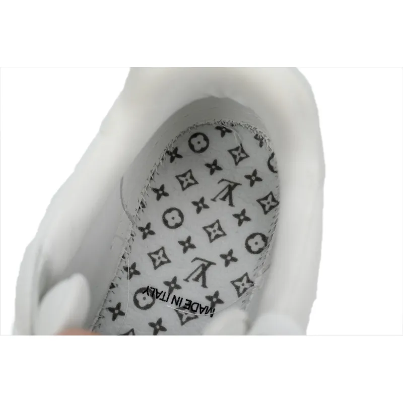 Louis Vuitton Trainer Sneaker Half Alligator Leather White