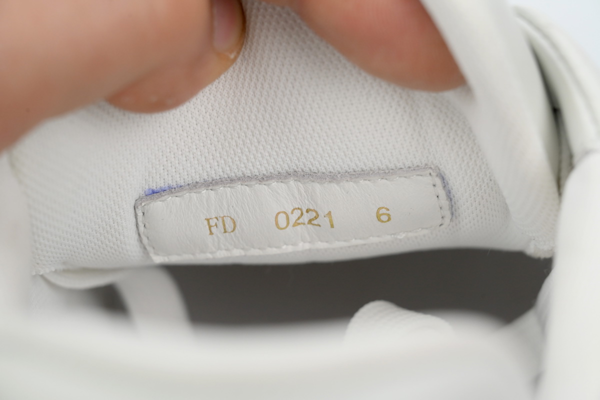 Louis Vuitton Trainer Sneaker Half Alligator Leather White