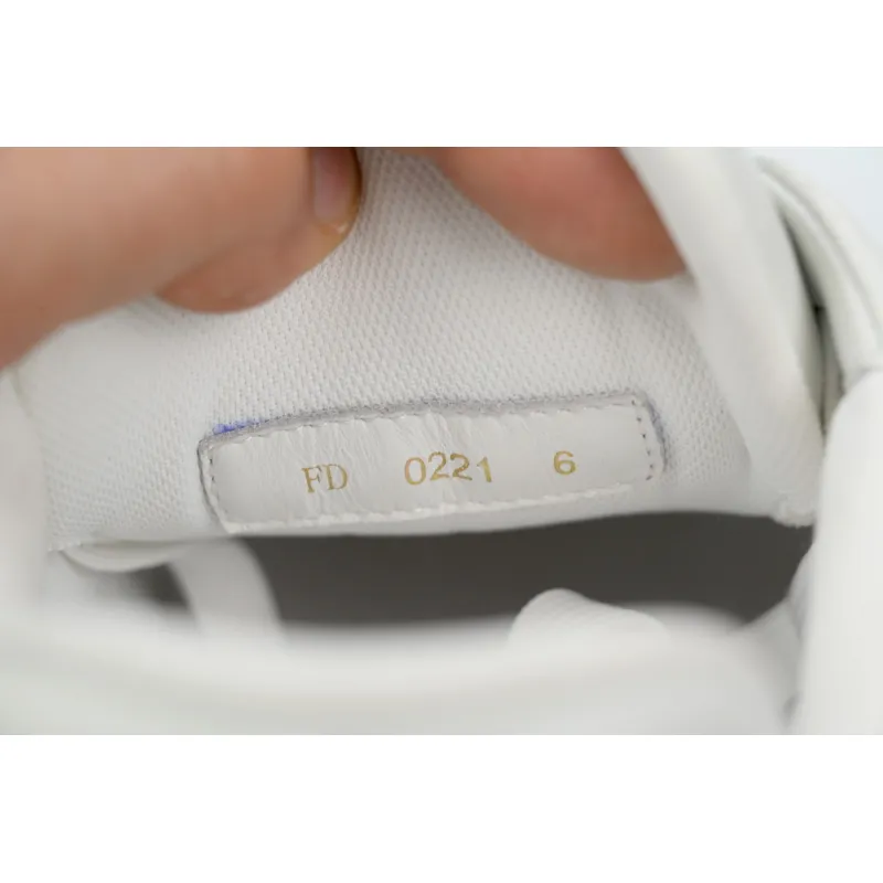 Louis Vuitton Trainer Sneaker Half Alligator Leather White