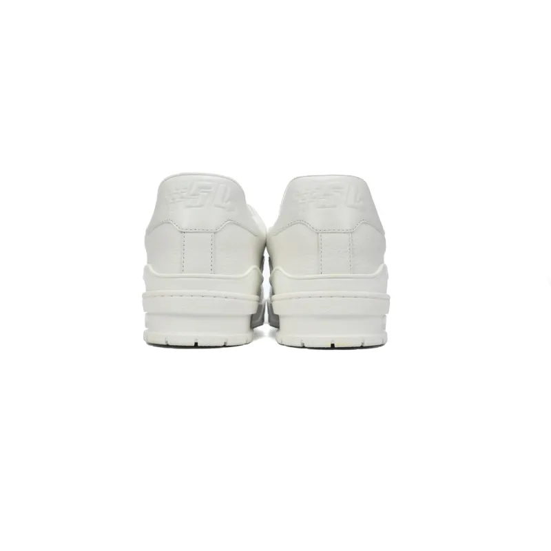 Louis Vuitton Trainer Sneaker Half Alligator Leather White
