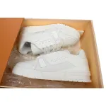 Louis Vuitton Trainer Sneaker Half Alligator Leather White
