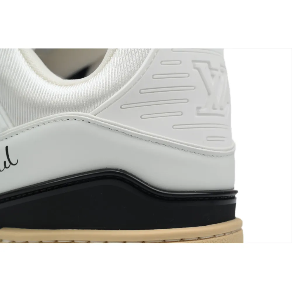 Louis Vuitton Trainer Sneaker Monogram Unisex Blended Fabrics Street Style Bi-color