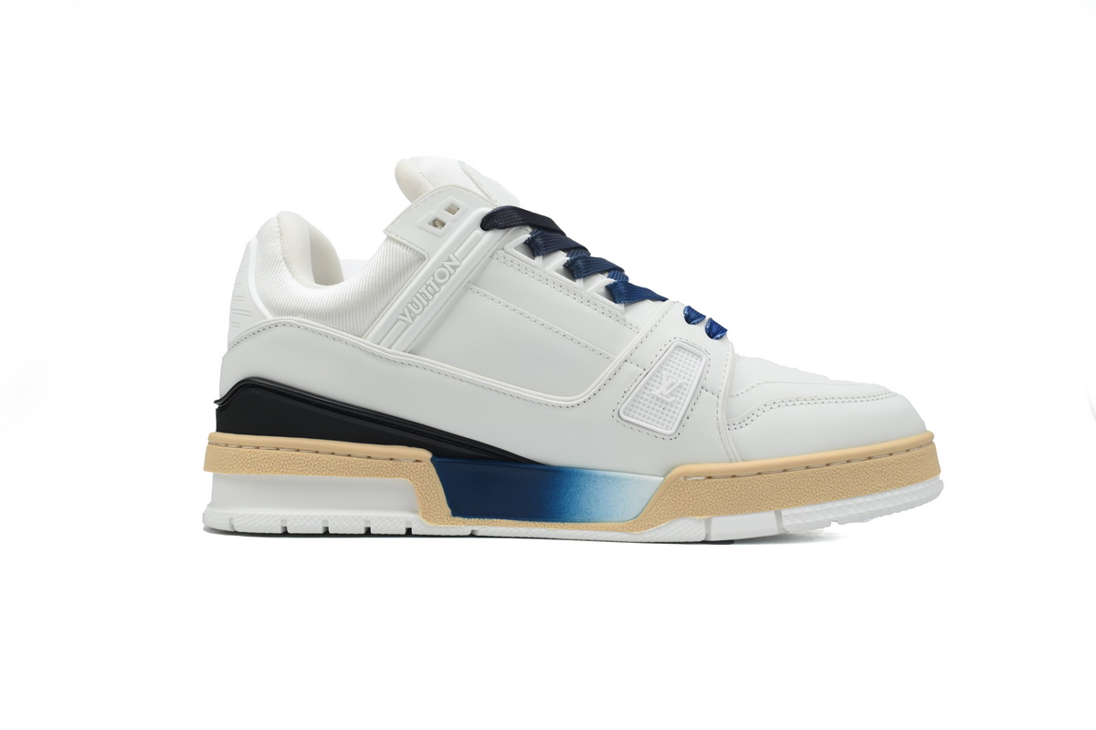 Louis Vuitton Trainer Sneaker Monogram Unisex Blended Fabrics Street Style Bi-color