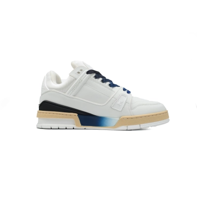 Louis Vuitton Trainer Sneaker Monogram Unisex Blended Fabrics Street Style Bi-color 02