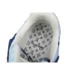 Louis Vuitton Trainer Sneaker Rendered Blue Fabric 1ACVNC