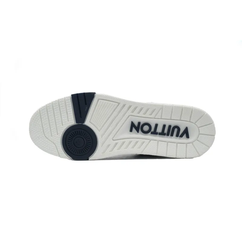 Louis Vuitton Trainer Sneaker Rendered Blue Fabric 1ACVNC