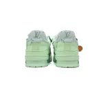 Louis Vuitton Trainer Sneaker Rendered Green Fabric 1ACVNR