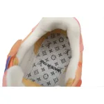 Louis Vuitton Trainer Sneaker Rendered Orange Fabric 1ACVMX