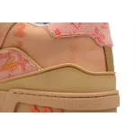 Louis Vuitton Trainer Sneaker Rendered Orange Fabric 1ACVMX