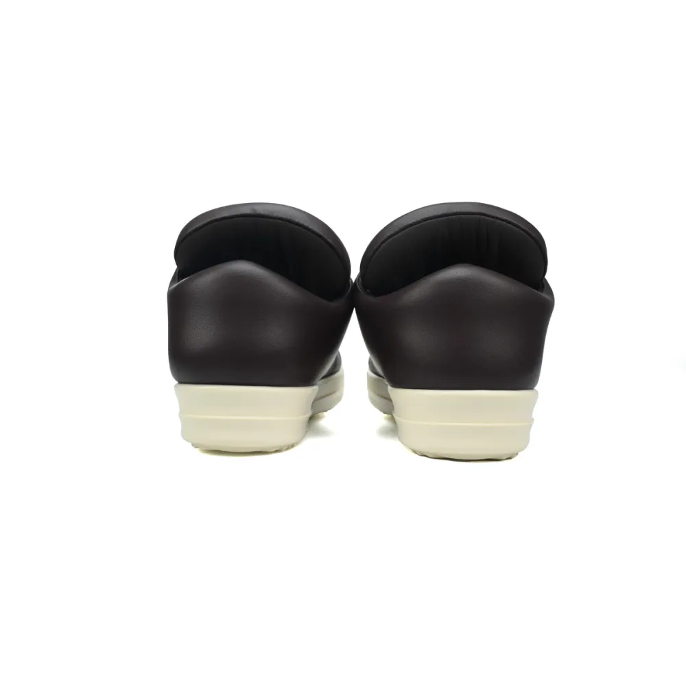 rick owens jumbo puffer brown shoes