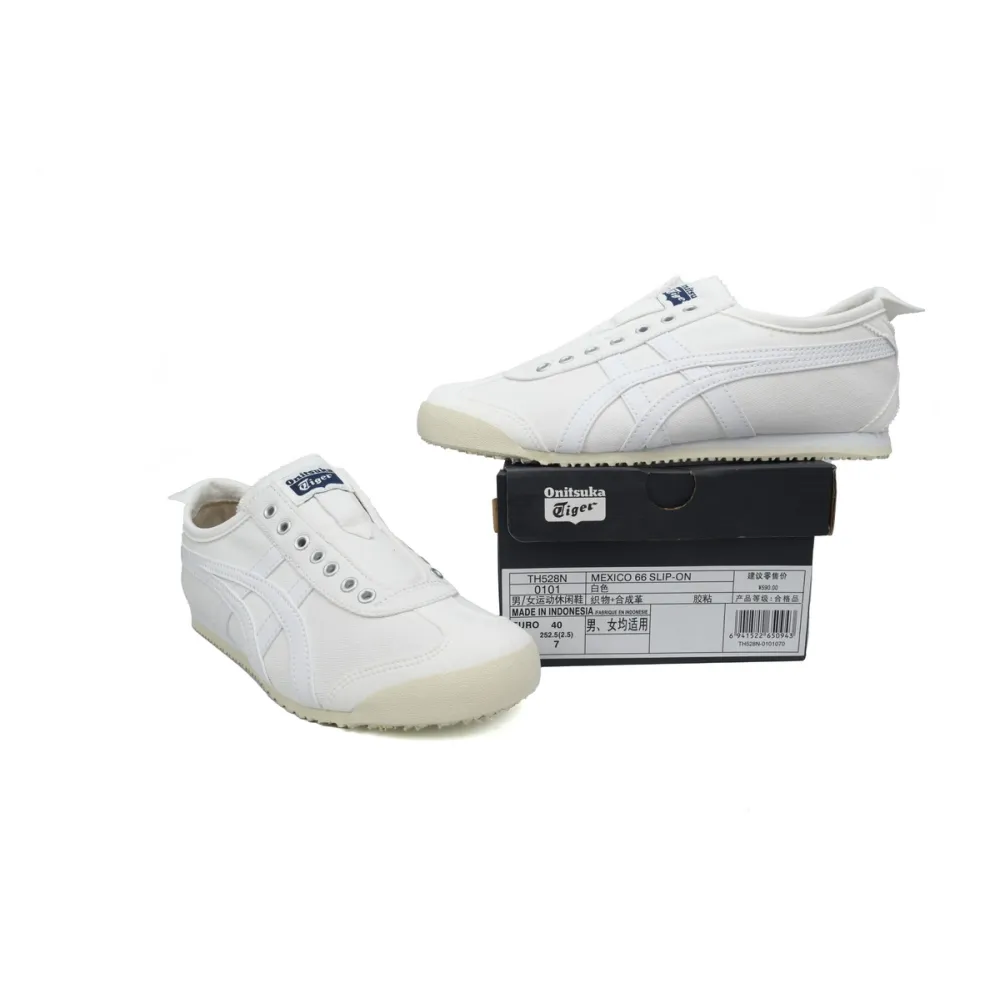 onitsuka tiger mexico 66 slip-on white th528n-0101