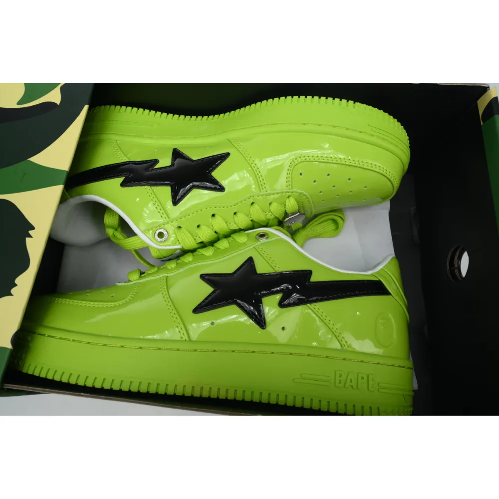 a bathing ape bape sta low green mirror black hook 1h70-101-001