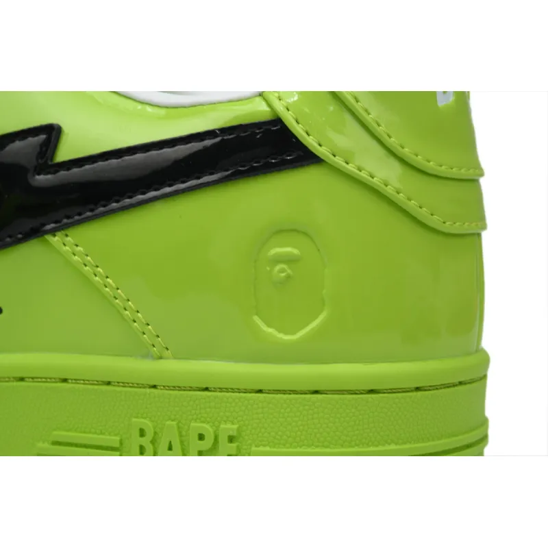 A Bathing Ape Bape Sta Low Green mirror black hook 1H70-101-001