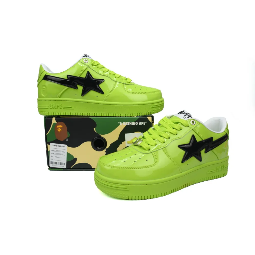 a bathing ape bape sta low green mirror black hook 1h70-101-001