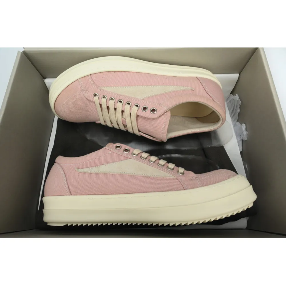 rick owens wmns edfu vintage low 'faded pink'