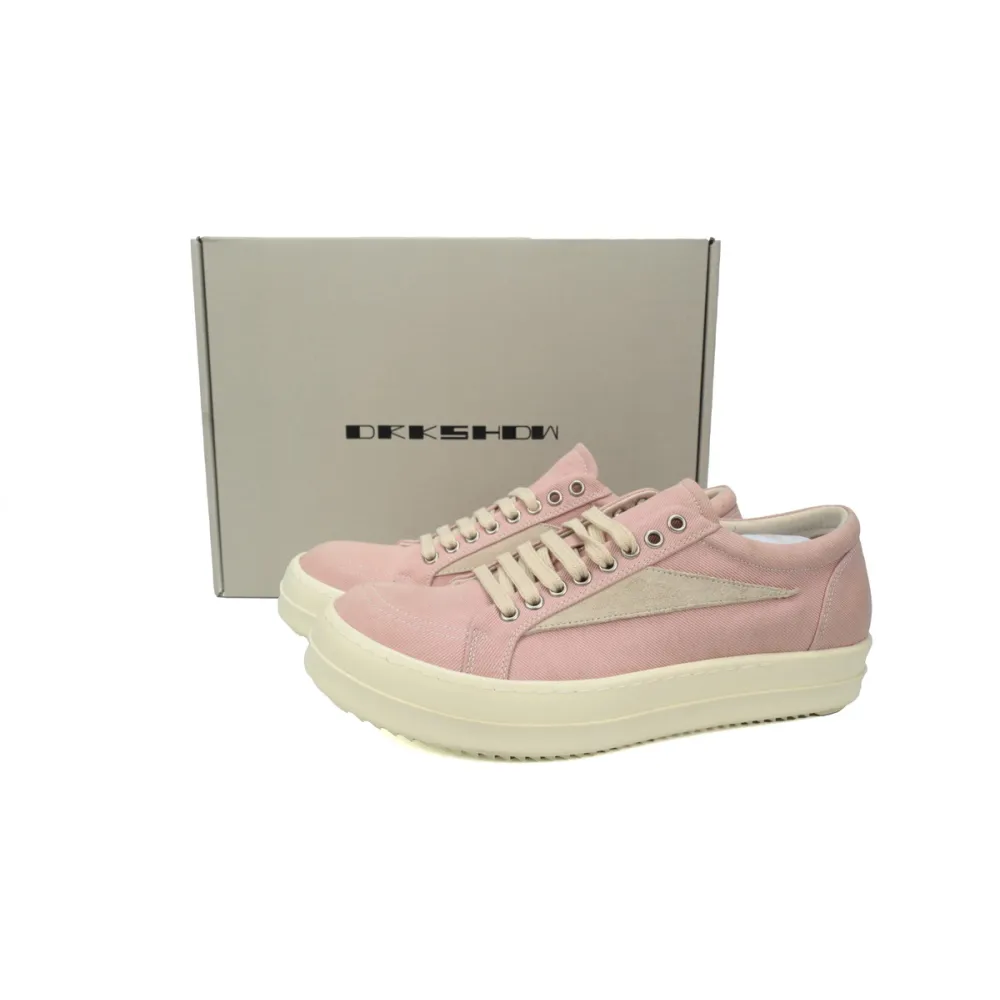 rick owens wmns edfu vintage low 'faded pink'