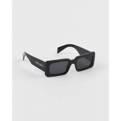 Prada Rectangle Sunglasses Black CK190SPRA07 1ABFS0 01
