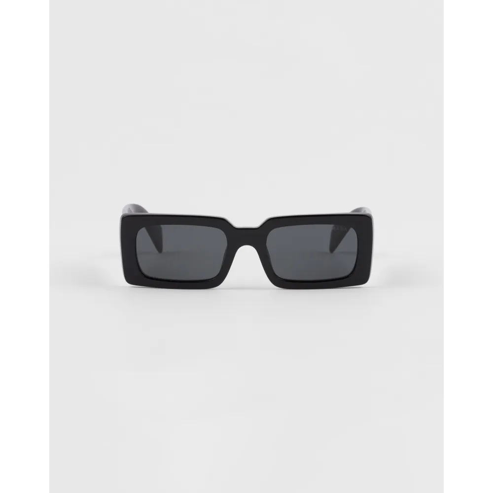 Prada Rectangle Sunglasses Black CK190SPRA07 1ABFS0