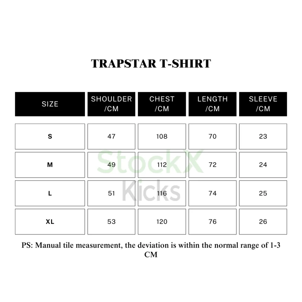 trapstar star matching set t-shirt & short