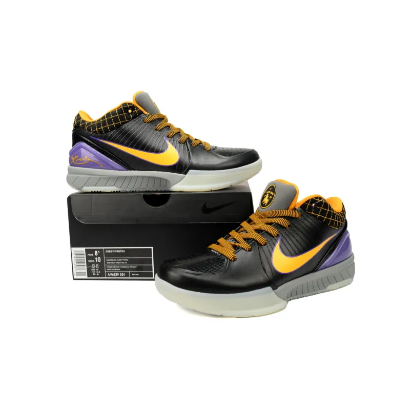 nike kobe 4 protro undefeated black mamba cq3869-001