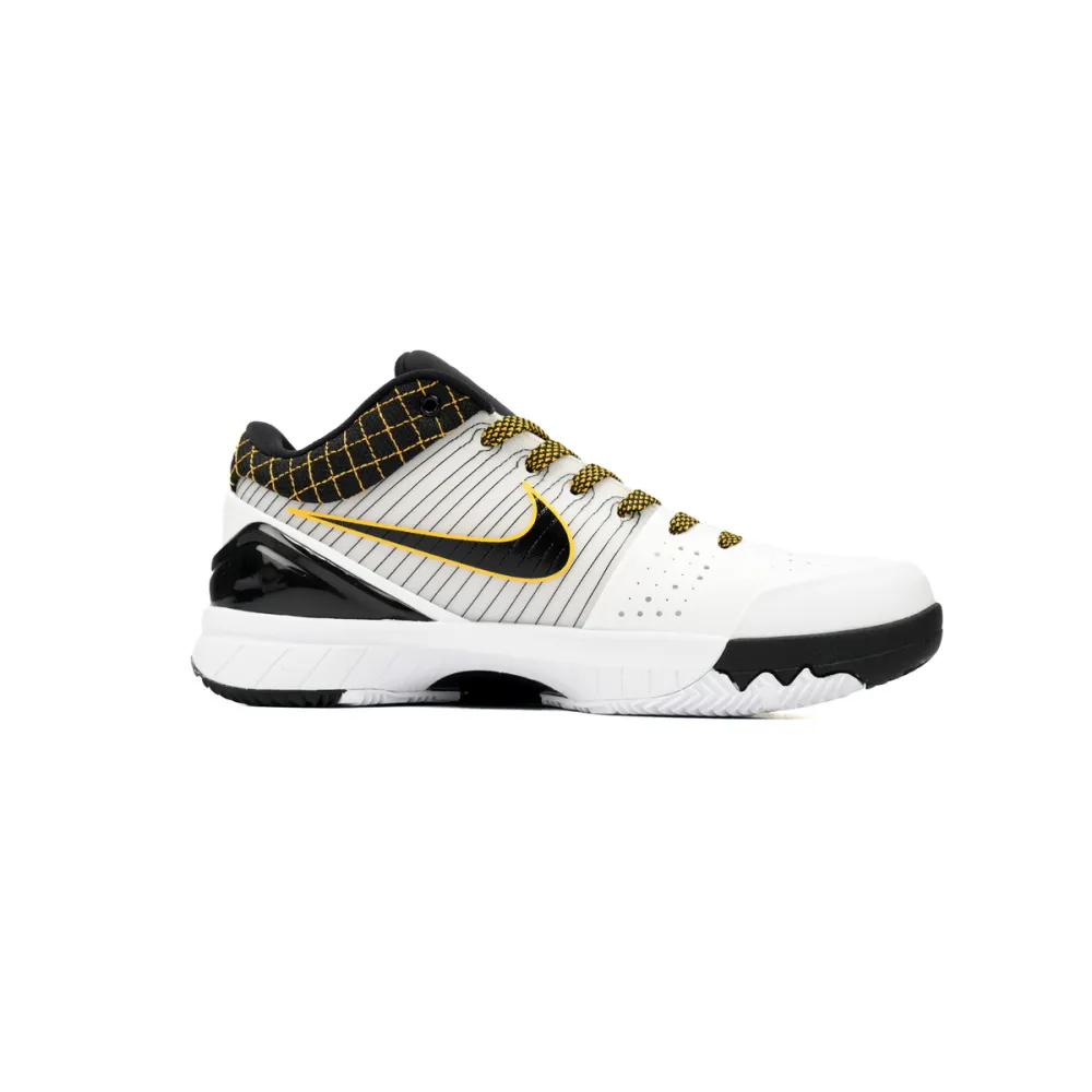 nike kobe 4 protro white black del sol av6339-101