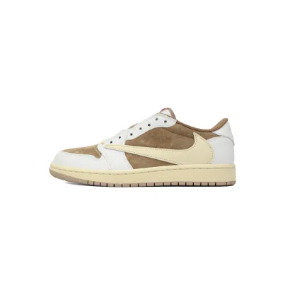 PK God Batch Air Jordan 1 Low Travis Scott Sail Shy Pink DM7866-106 01