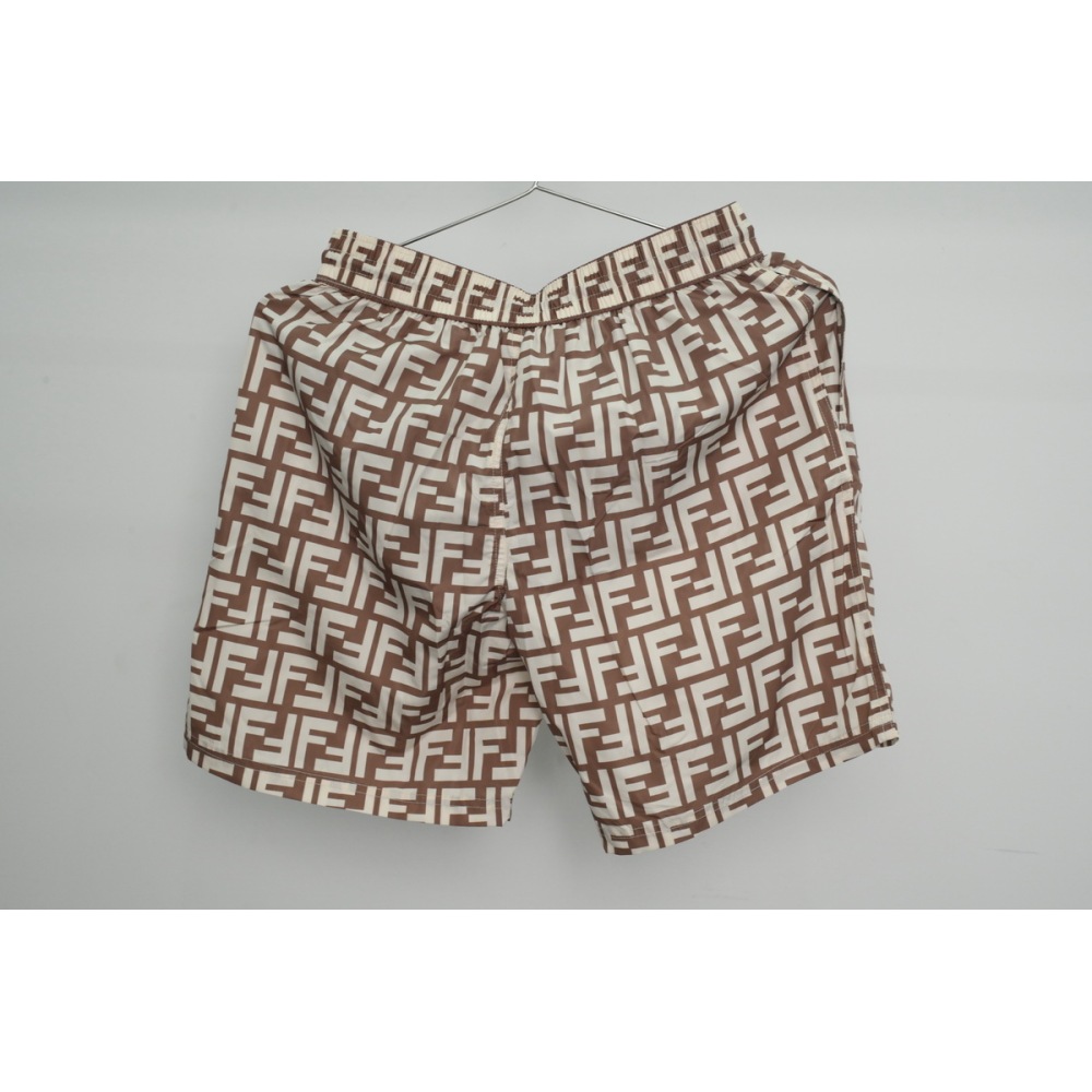 Fendi Fabric Swim Shorts Beige CK AA9BN