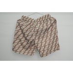 Fendi Fabric Swim Shorts Beige CK AA9BN