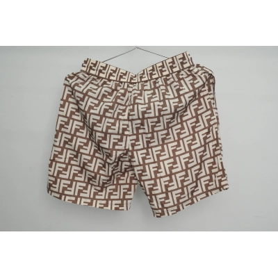 Fendi Fabric Swim Shorts Beige CK AA9BN 02
