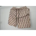 Fendi Fabric Swim Shorts Beige CK AA9BN