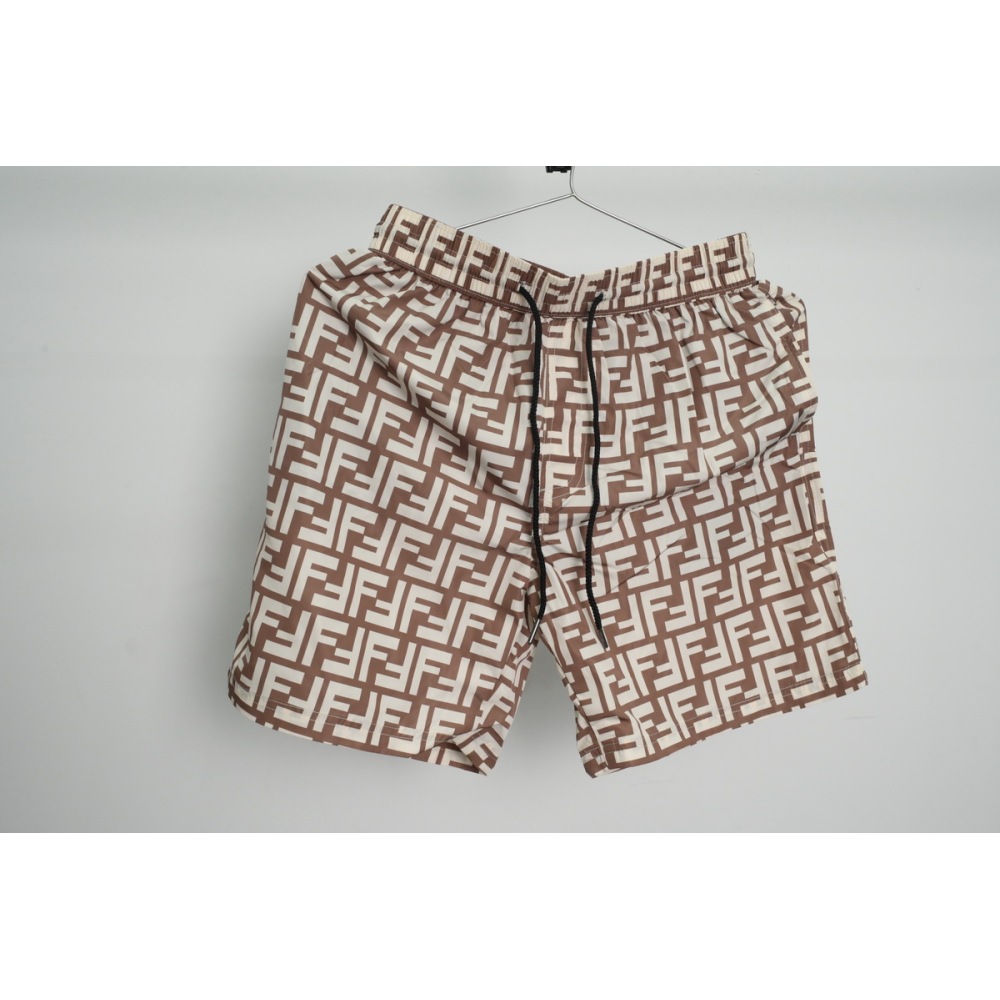 Fendi Fabric Swim Shorts Beige CK AA9BN