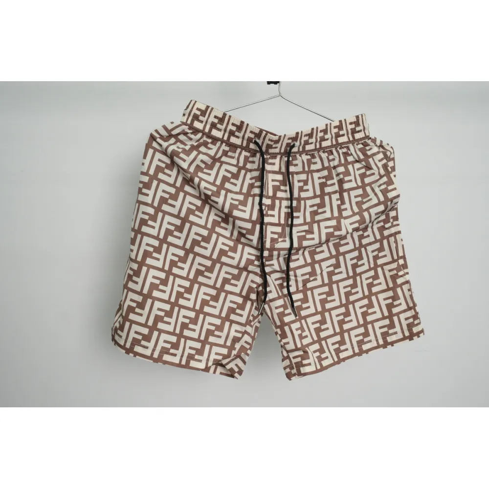 fendi fabric swim shorts beige ck aa9bn