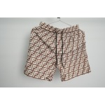 Fendi Fabric Swim Shorts Beige CK AA9BN