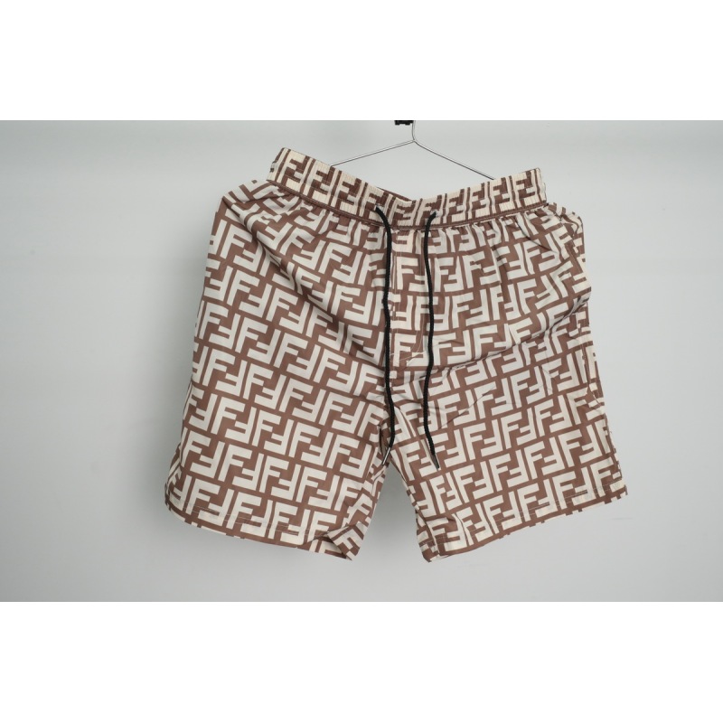 Fendi Fabric Swim Shorts Beige CK AA9BN