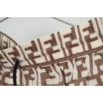 Fendi Fabric Swim Shorts Beige CK AA9BN