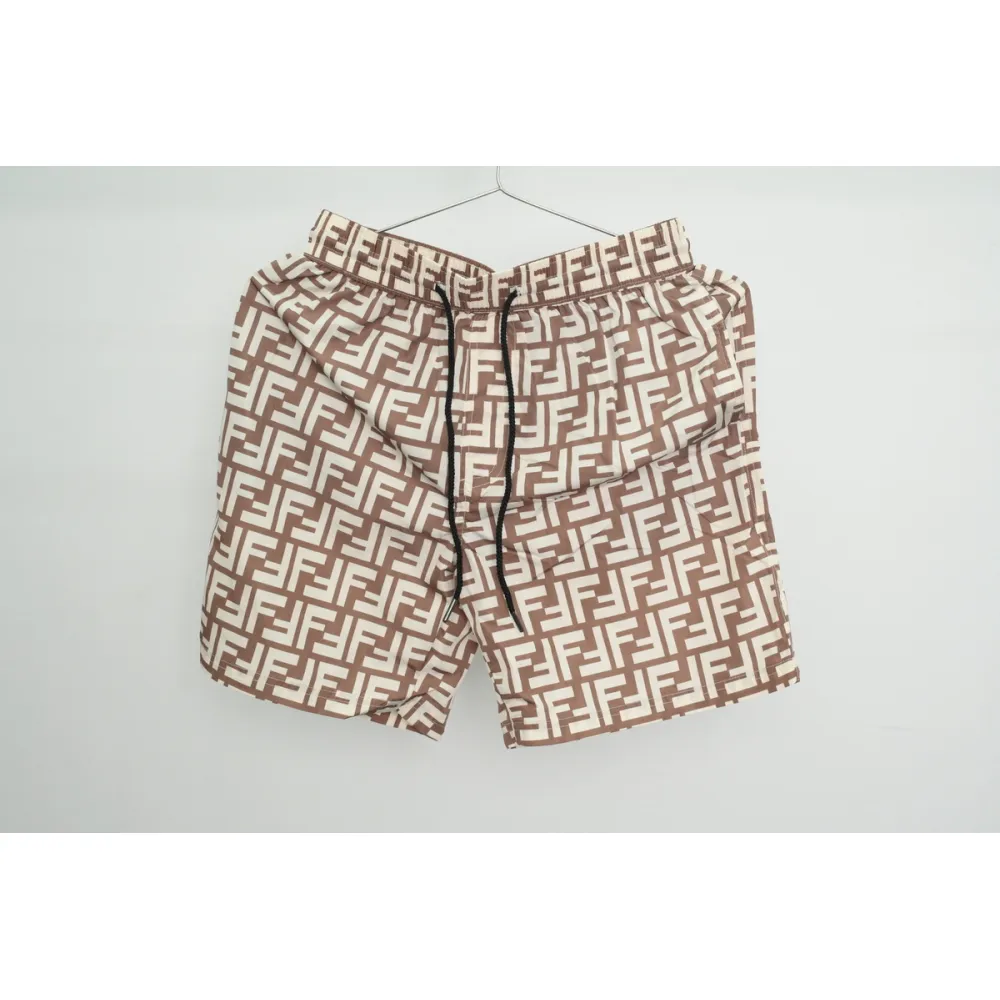 fendi fabric swim shorts beige ck aa9bn