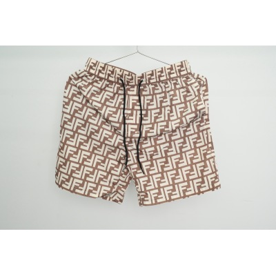 Fendi Fabric Swim Shorts Beige CK AA9BN 01