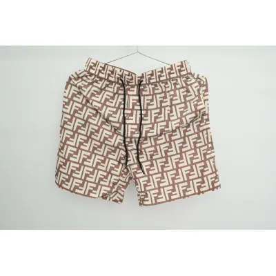 Fendi Fabric Swim Shorts Beige CK AA9BN 01